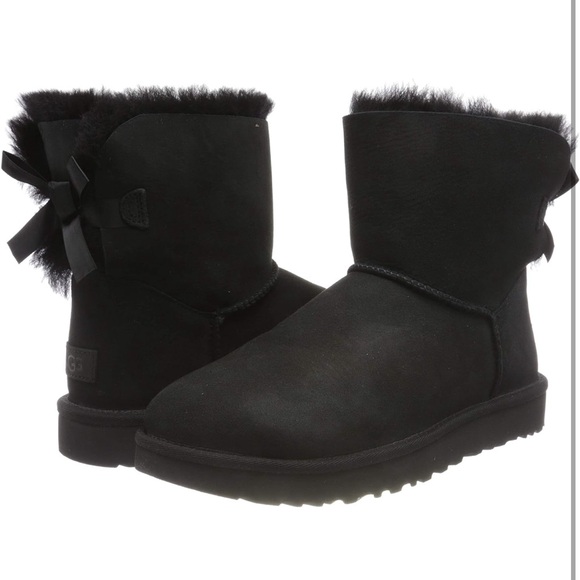 UGG Shoes - UGG Black Winter Boots with Cozy Fur Lining and Sturdy Sole